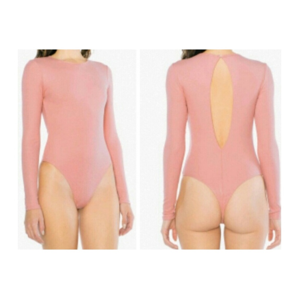 American Apparel pink bodysuit